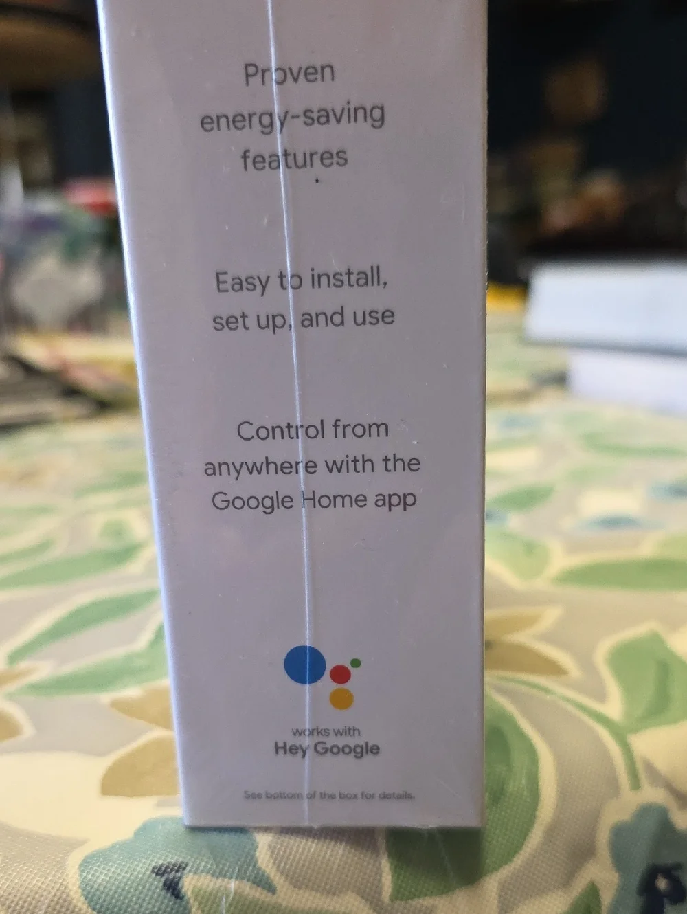 Google Nest Thermostat - White with Multicolor Logo